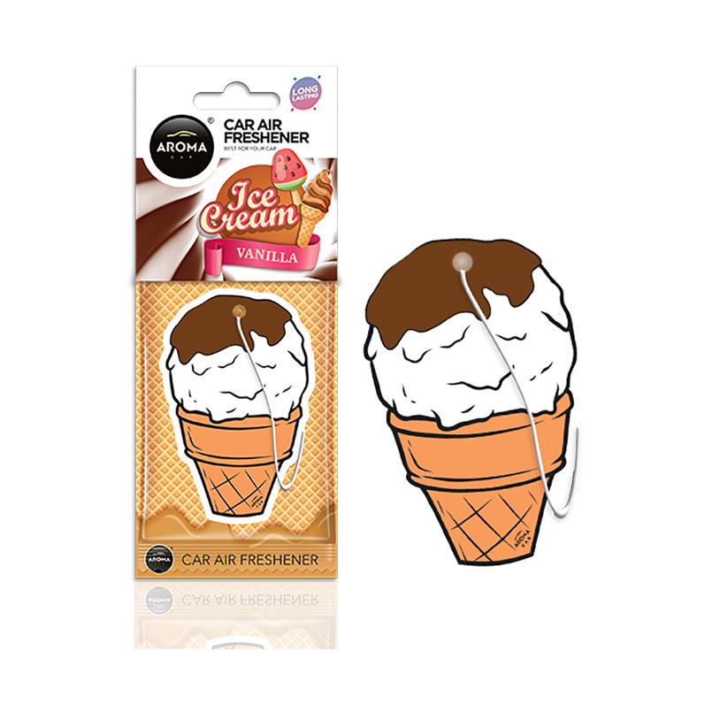 Ароматизатор Aroma Car Cellulose SWEETS Ice Cream Brown (83398)