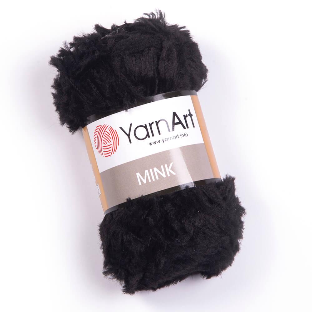 Пряжа YarnArt Mink 346 черный (2559) Пряжа YarnArt Mink 346 черный (2559)