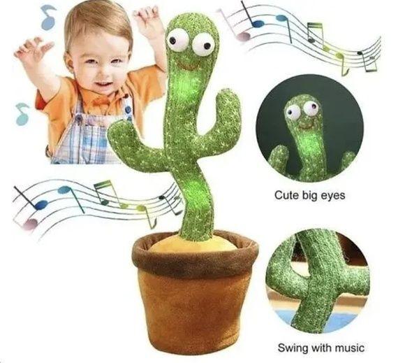 Кактус танцюючий Dancing Cactus 120 пісень з підсвічуванням - фото 5