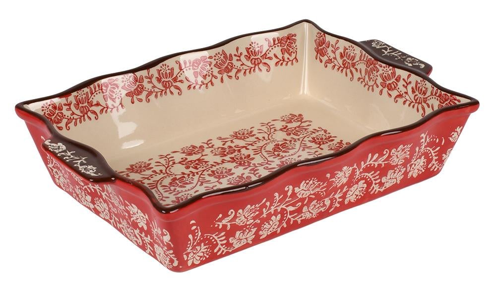 Форма для запікання керамічна Ornament прямокутна 4,6 л 21х21,5х7 см (30315078)