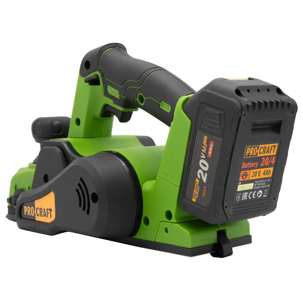 Рубанок аккумуляторный безщеточный ProCraft PE20BL без аккумулятора и без зарядного устройства с кейсом - фото 6 Рубанок аккумуляторный безщеточный ProCraft PE20BL без аккумулятора и без зарядного устройства с кейсом - фото 6