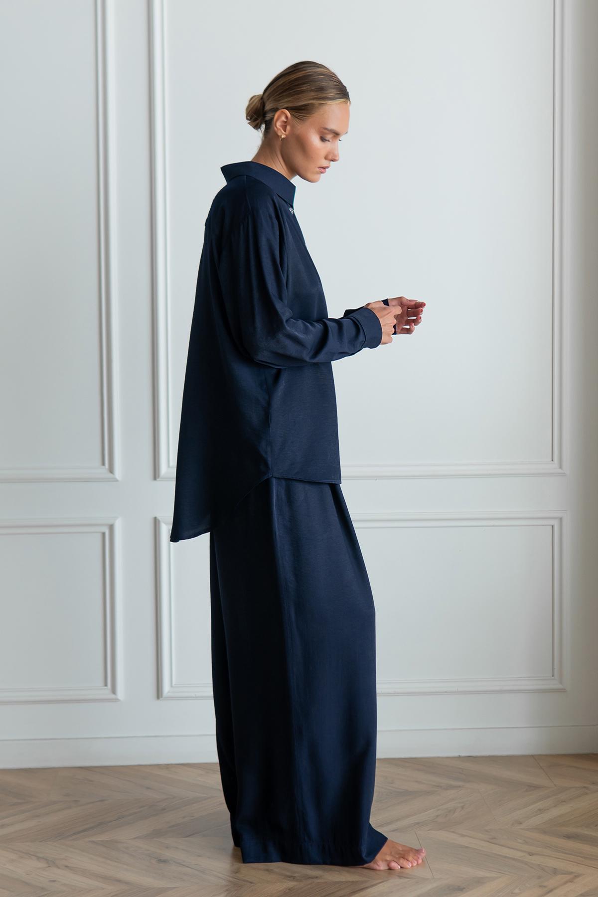 Пижамный костюм Dove с брюками шелк/хлопок XS/M (29517756) - фото 3 Пижамный костюм Dove с брюками шелк/хлопок XS/M (29517756) - фото 3