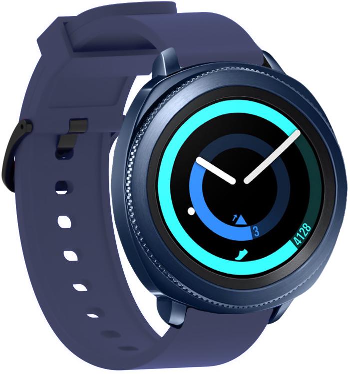Ремешок силиконовый Like для Samsung Gear Sport Dark Blue (13346-5D)