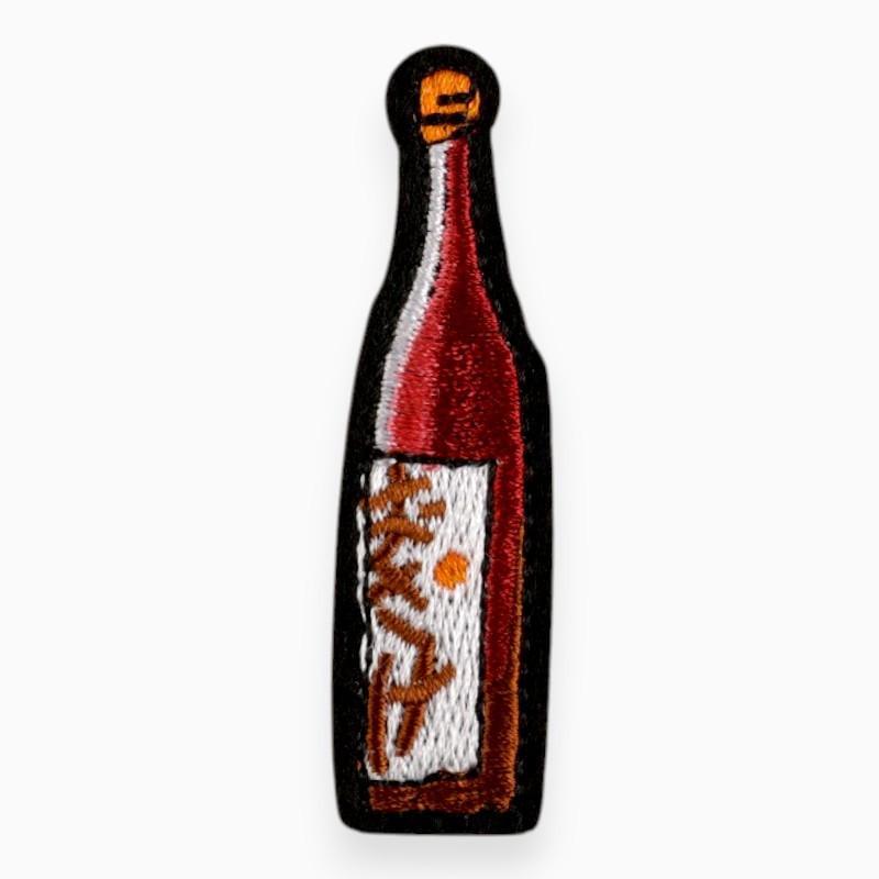 Термоаппликация Bottle of wine вышитая 6,1х1,6 см 1 шт. Бордовый (АК6116е37)