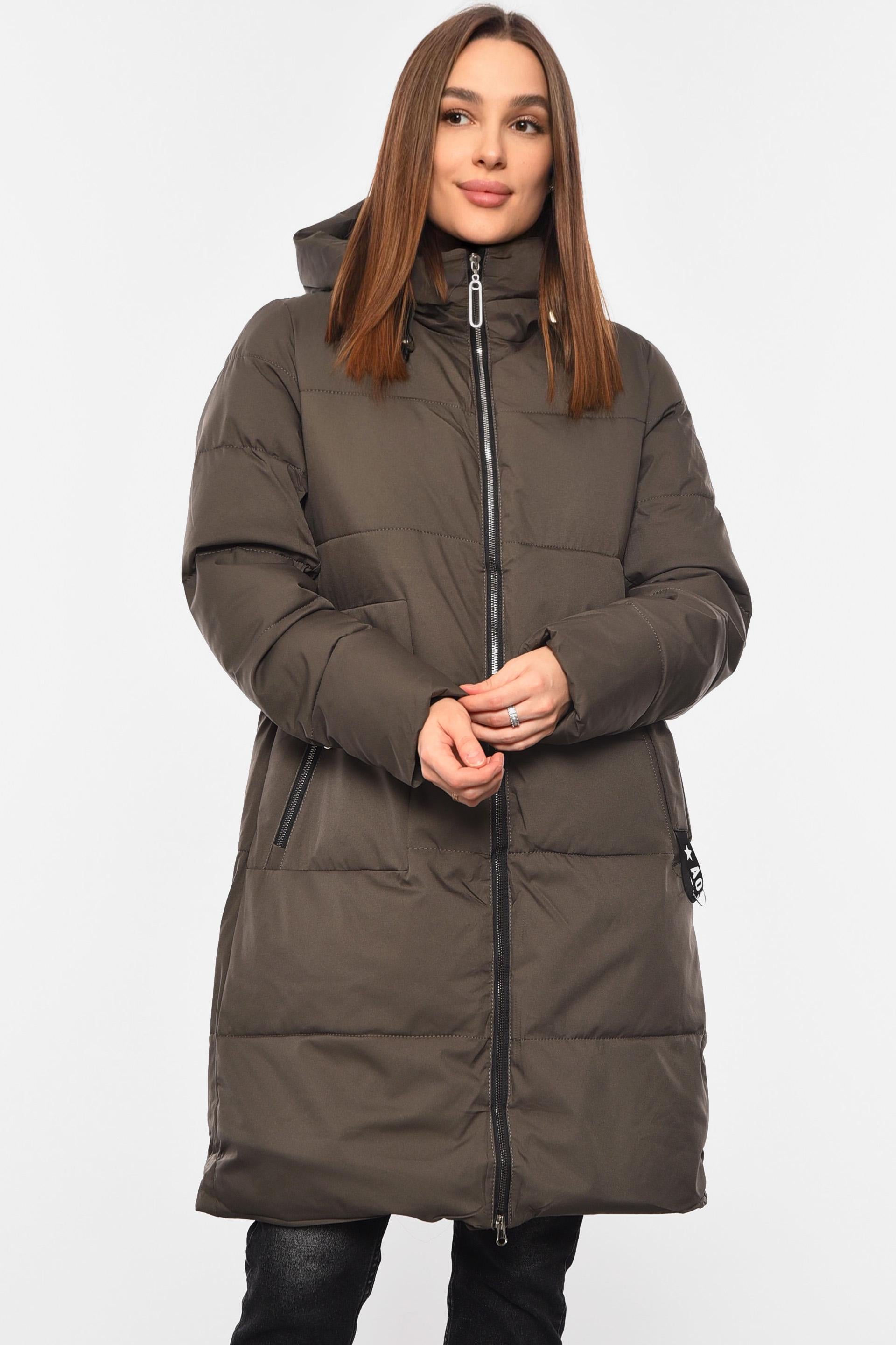 Куртка женская зимняя XL Темно-серый (193973)