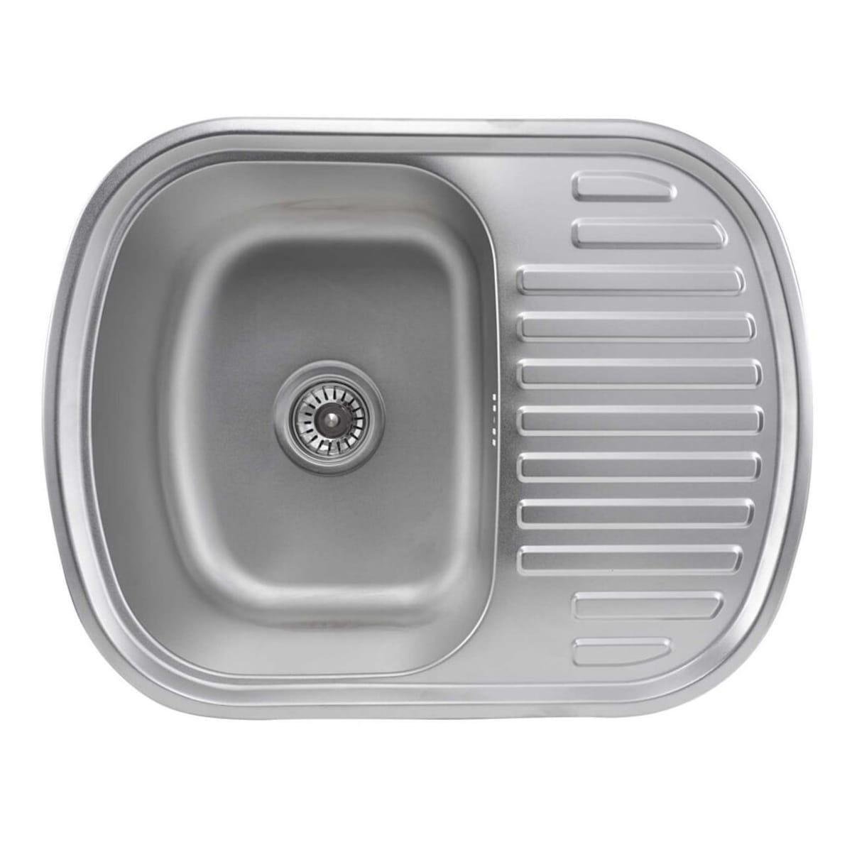 Мойка кухонная Valeso 630х490 прямоугольная нержавеющая сталь декор 0,8 мм (PLTM-SP000044160)