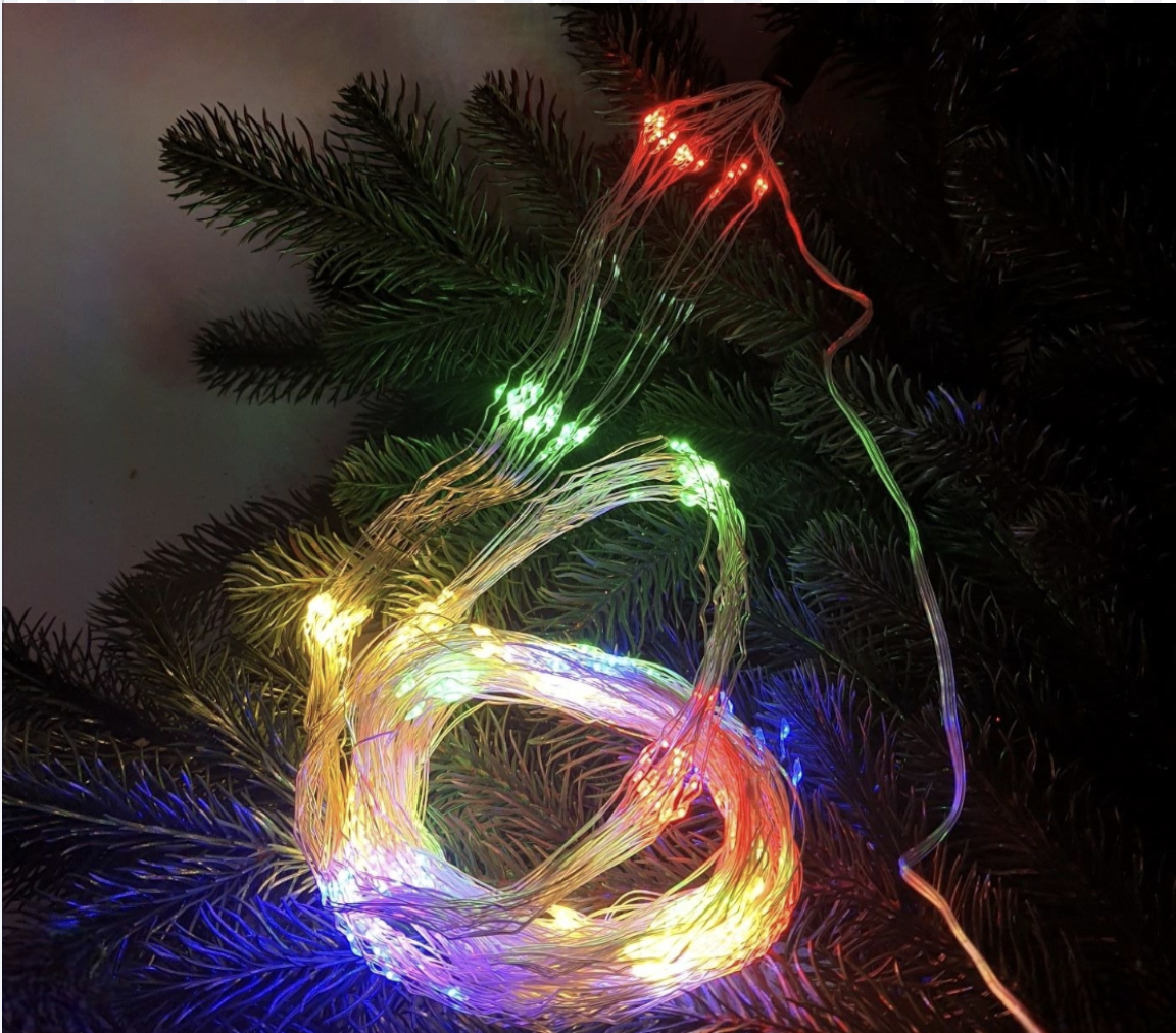 Гирлянда светодиодная Пучок-Росса Конский хвост 200LED 10 линий 2 м Мультиколор (1136)