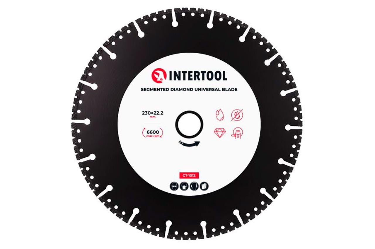 Диск алмазний Intertool сегмент універсальний 230 мм (CT-1012) Диск алмазний Intertool сегмент універсальний 230 мм (CT-1012)