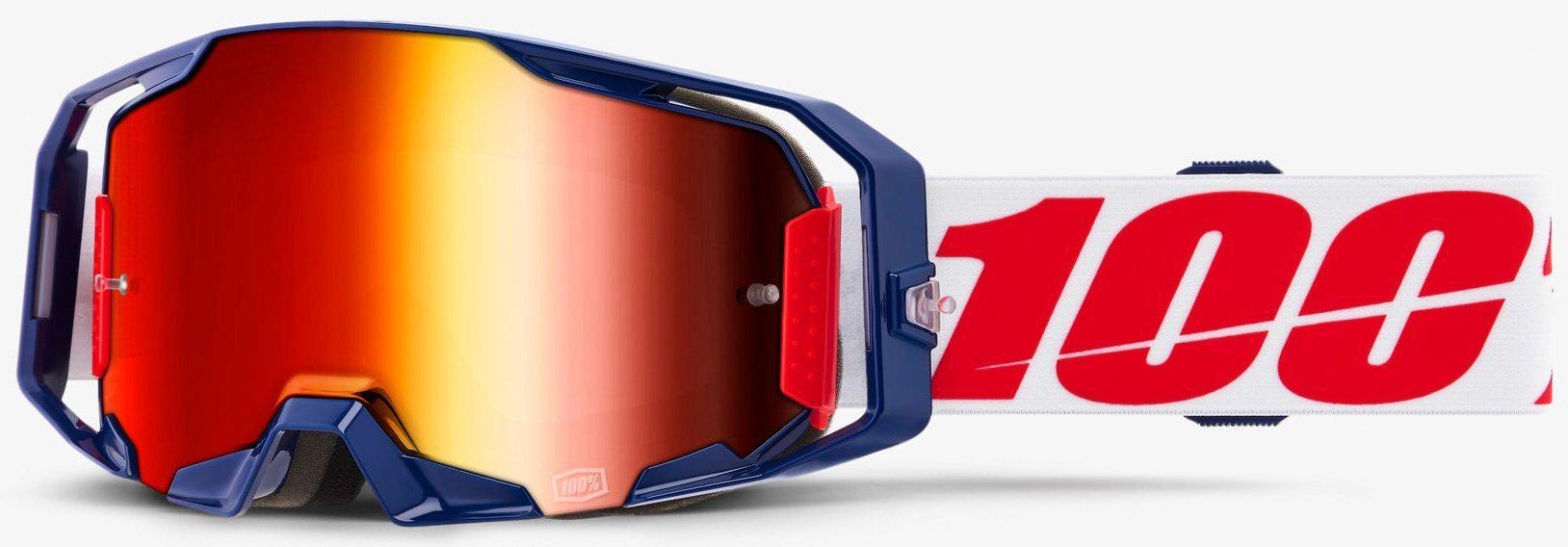 Мотоокуляри 100% ARMATIC Goggle Mach Z/Mirror Red Lens (50282)