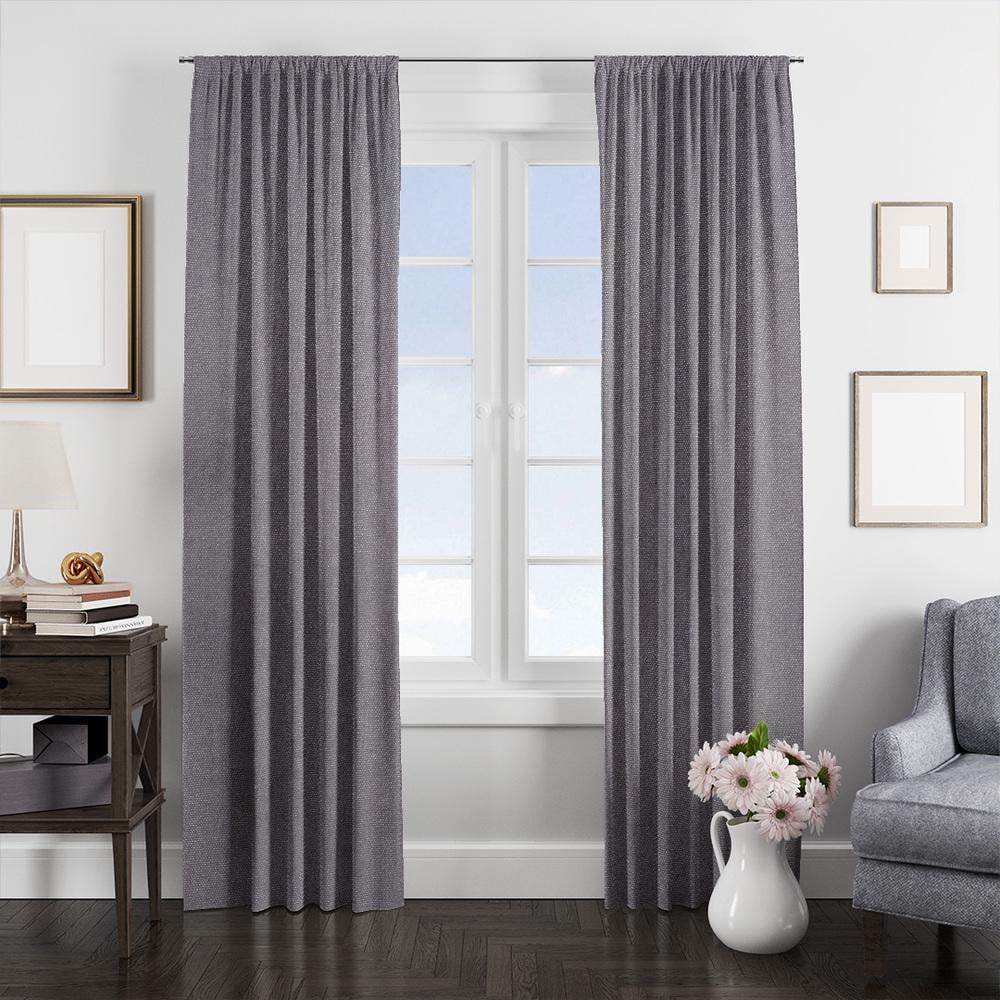 Ткань портьерная Фонлук Canvas V-340 Темно-серая (18614)