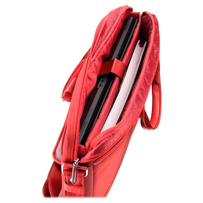 Сумка для ноутбука Continent CC-045 компактная молния 15,6" Красный (618634) - фото 7 Сумка для ноутбука Continent CC-045 компактная молния 15,6" Красный (618634) - фото 7