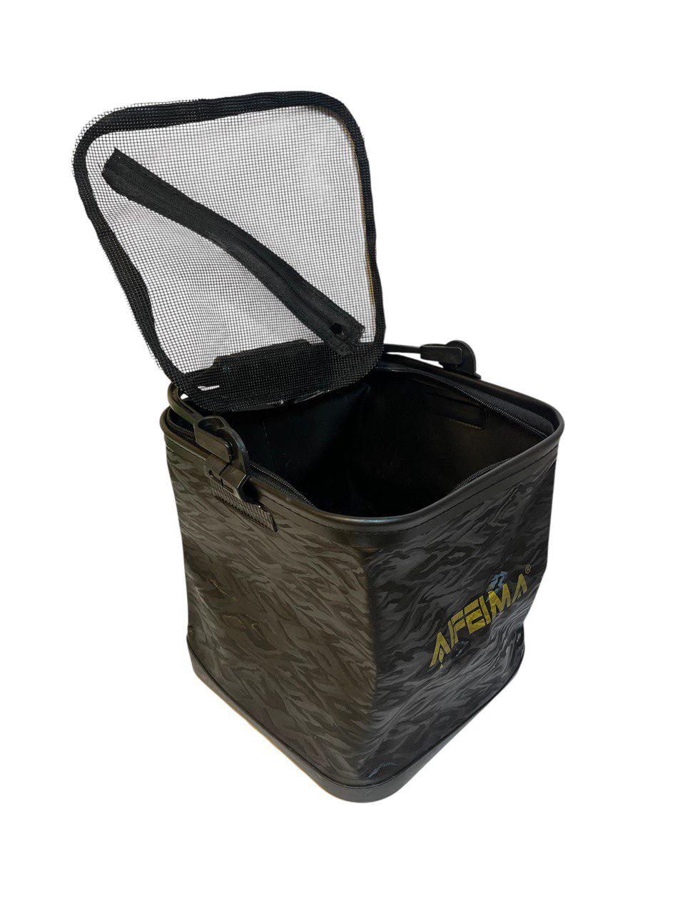 Відро ПВХ Feima ущільнене для підгодовування або живця 24х24х23 см (2207430176) - фото 5