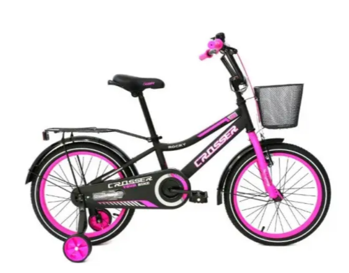 Велосипед ROCKY CROSSER-13 20" з кошиком Рожевий