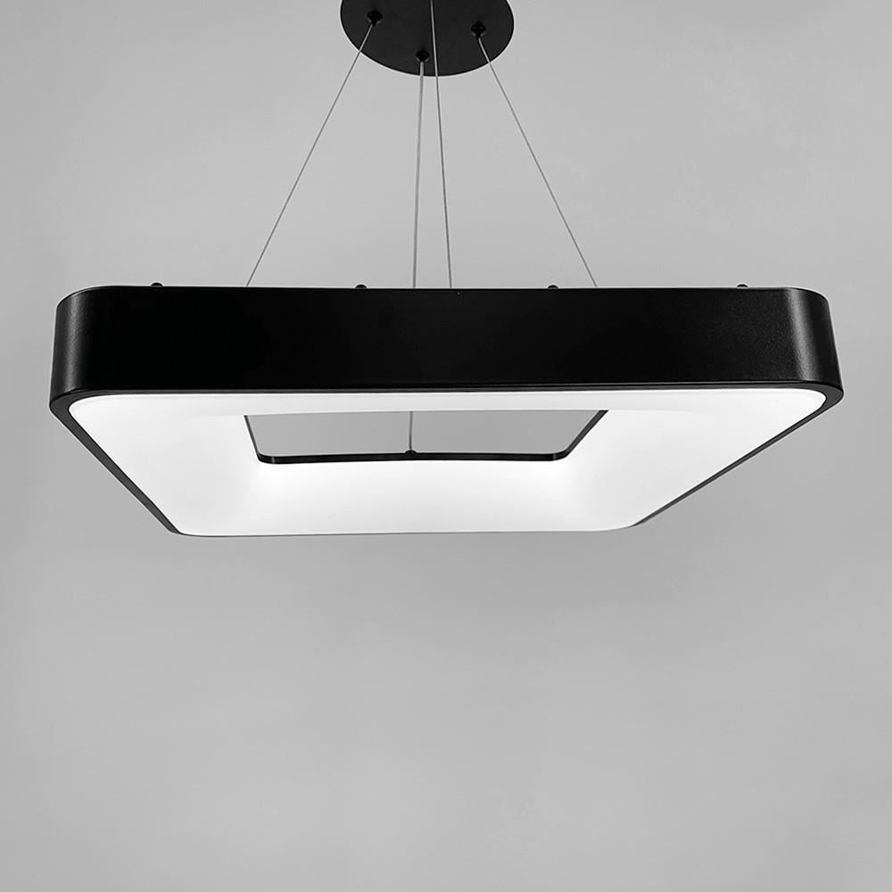 Светильник LED подвесной квадрат Solvent Черный (1903 SQ-480х480 BK)