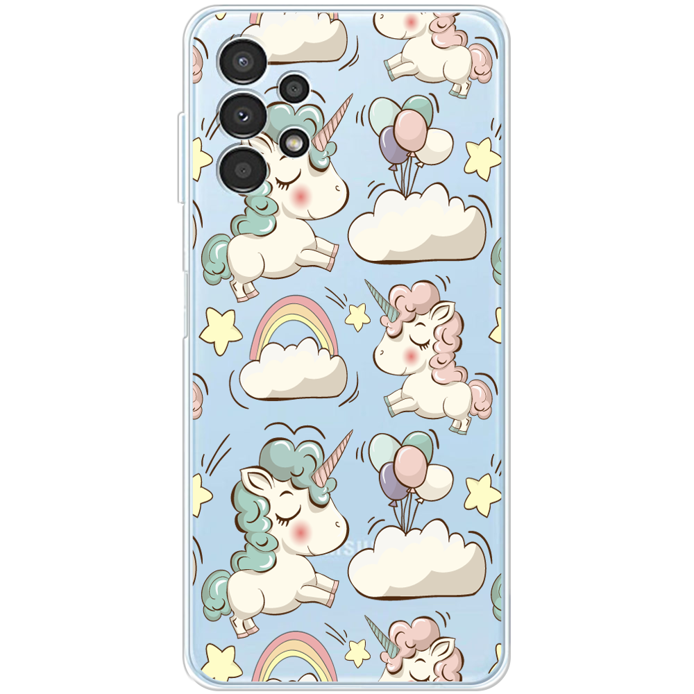 Чехол BoxFace Samsung Galaxy A13 4G (A135) Unicorns Прозрачный силикон (44331-cc2-44331)