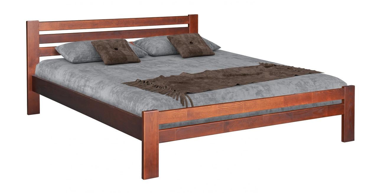 Кровать классическая деревянная Mebel Service Алекс 160х200 см вклад Яблоня