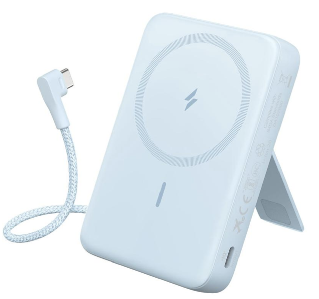 Повербанк Anker Zolo Magnetic с подставкой и кабелем 10000 mAh 30W Blue (A1685631) Повербанк Anker Zolo Magnetic с подставкой и кабелем 10000 mAh 30W Blue (A1685631)