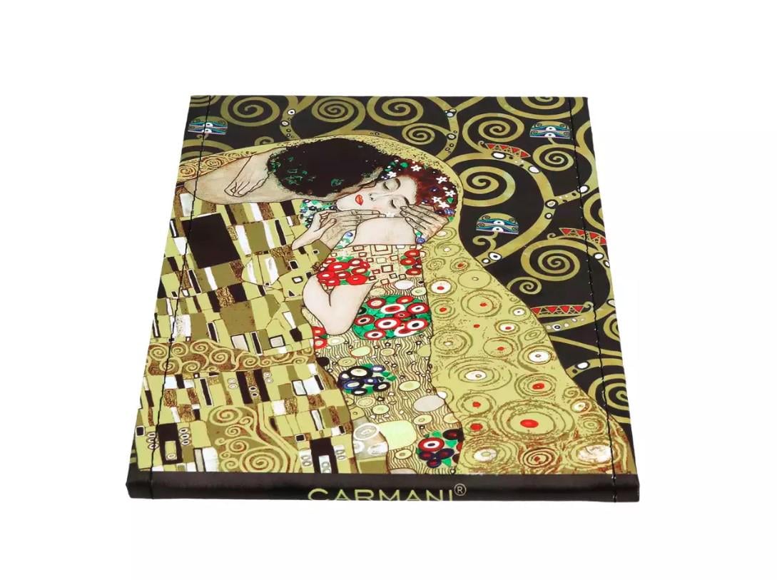 Зеркало в футляре Carmani Г. Климт Поцелуй 21х15 см (181-7100)