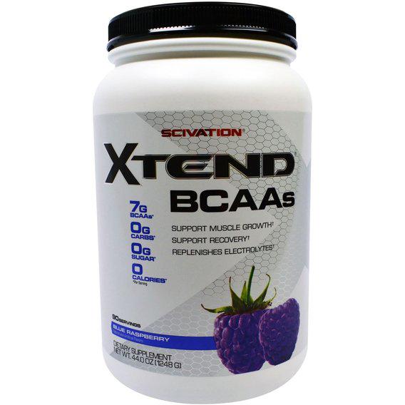 Аминокислота BCAA для спорта Scivation Xtend BCAAs 1248 г 90 порций Blue Raspberry Аминокислота BCAA для спорта Scivation Xtend BCAAs 1248 г 90 порций Blue Raspberry
