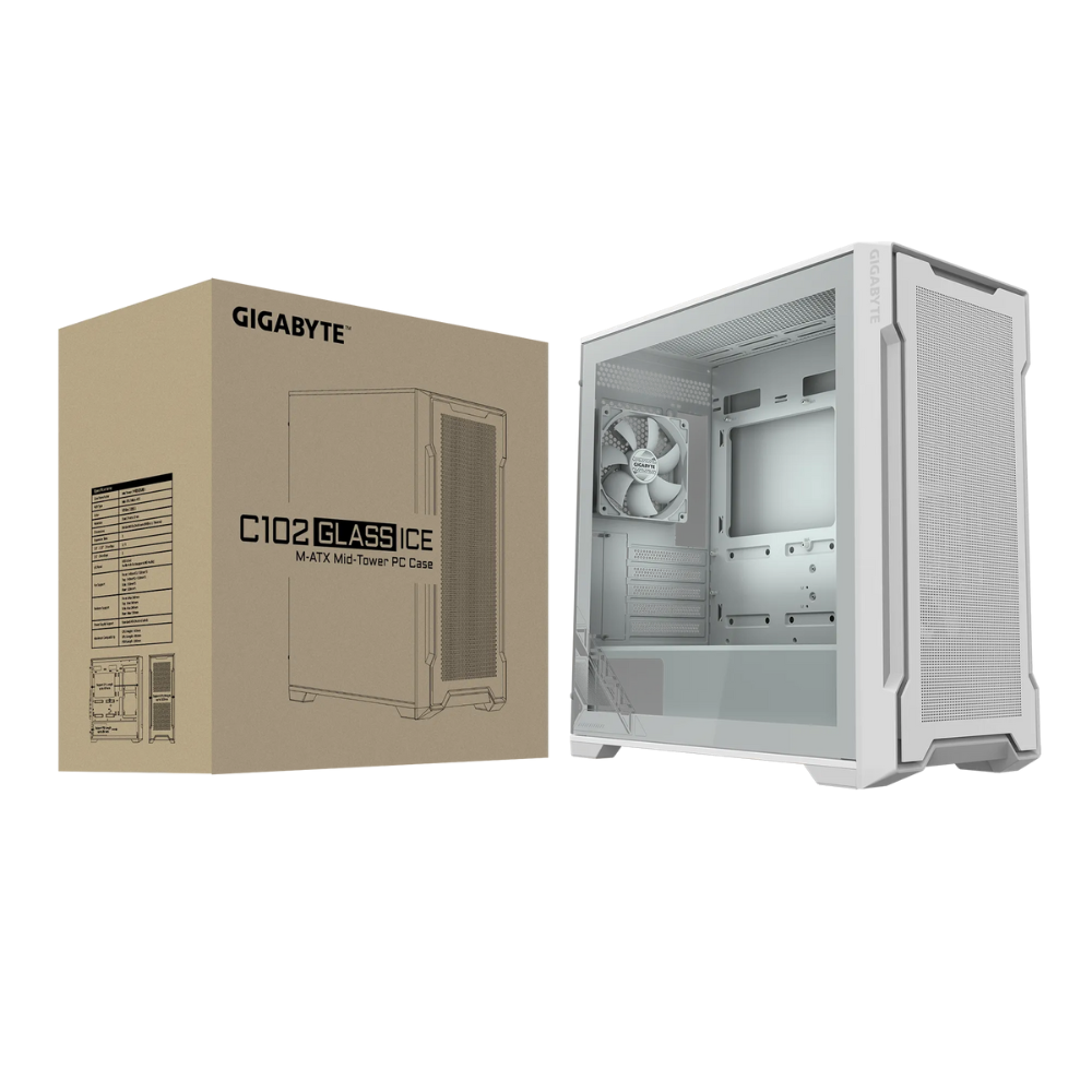 Корпус Gigabyte C102 GLASS ICE Middle tower Білий (20800093) - фото 8