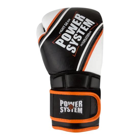 Боксерские перчатки PowerSystem PS 5006 Contender Line 16 унций Black/Orange (PS-5006_16oz_Black/Orange _bes315) - фото 2