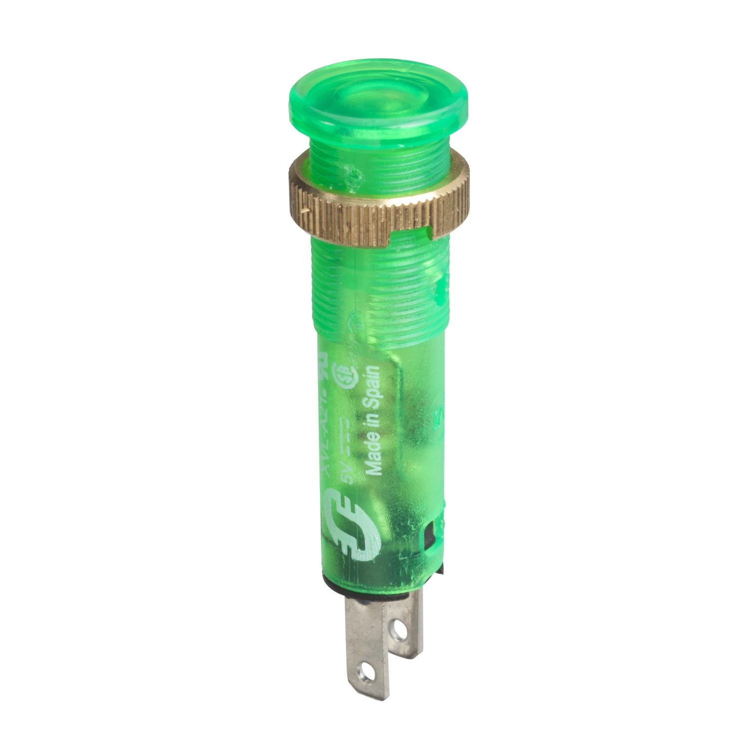 Лампа сигнальная Schneider Electric Harmony XVL 8 мм 24V DC LED Зеленый (XVLA233)