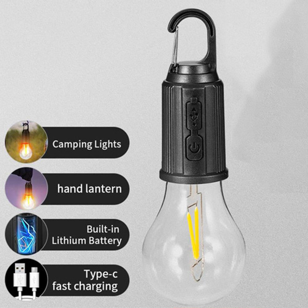 Лампа для кемпинга работающая от солнечной энергии с USB-зарядкой - фото 3