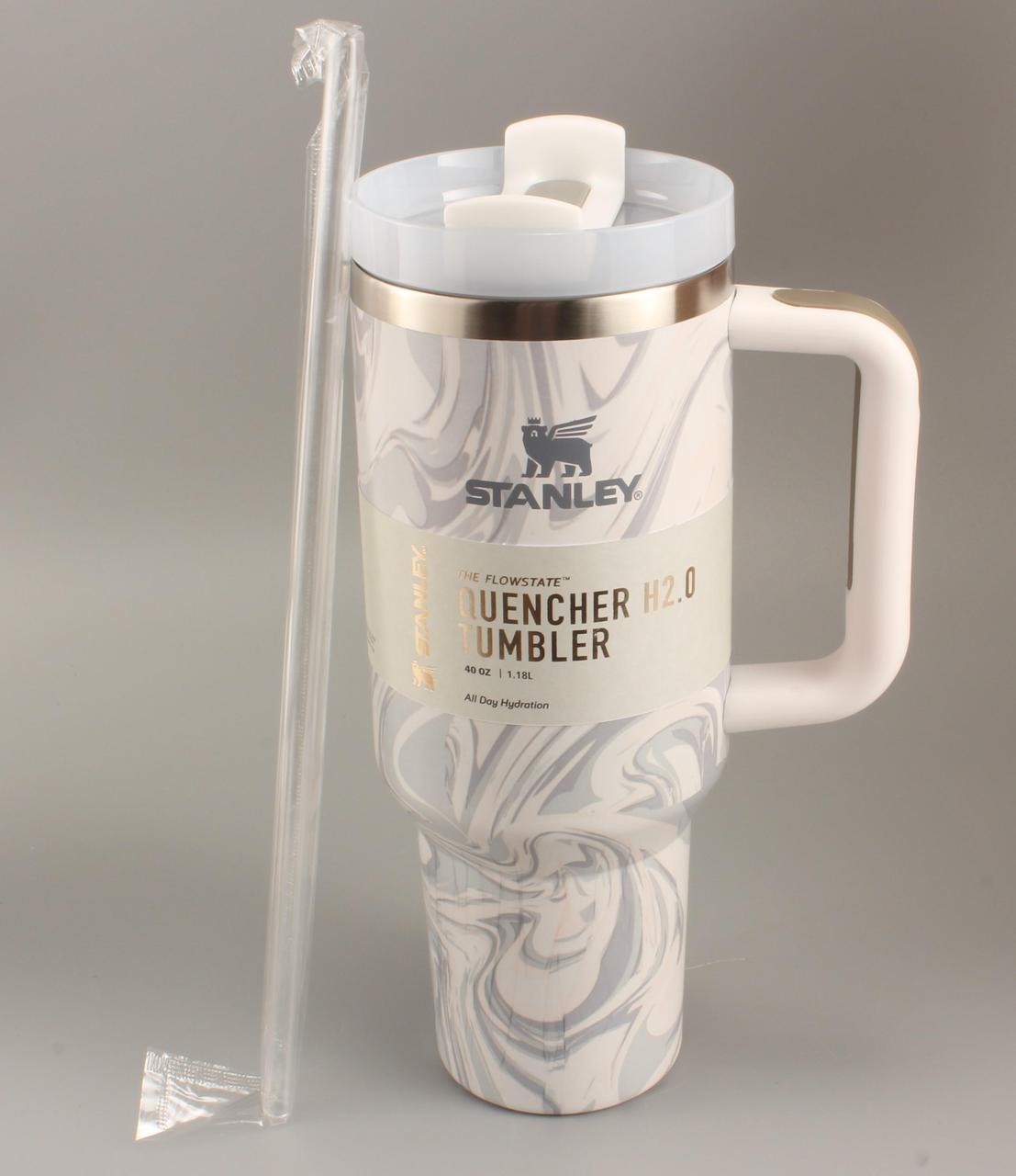 Термочашка Stanley Quencher H2.0 Tumbler из нержавеющей стали 1,18л Gray Marble (KT6007810)