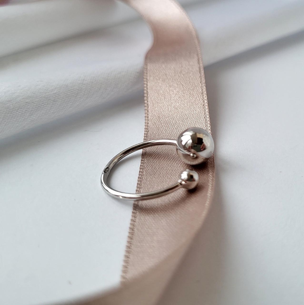 Кольцо без камней из серебра 1,70 г 16,5-17,5 925 пробы (до2/1053)