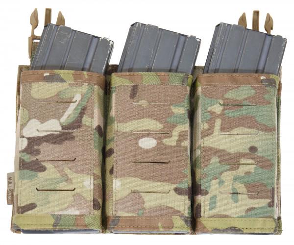 Панель передняя под магазины Laser Cut Detachable Front Panel Triple Snap Mag Pouch WAS с подсумками Multicam Панель передняя под магазины Laser Cut Detachable Front Panel Triple Snap Mag Pouch WAS с подсумками Multicam