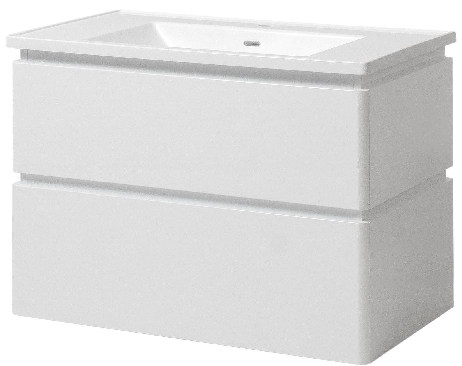 Тумба ЮВВИС Лион ТПБ-2 Д 70 см с умывальником Канте из искусственного камня (14853725) - фото 1