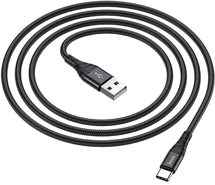 Кабель интерфейсный Hoco DU02 USB-Type-C 1 м Black (23588) - фото 3