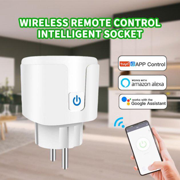 Умная розетка Wi-Fi Smart Life Tuya с энергометром ваттметр 16 A (12560210) - фото 9