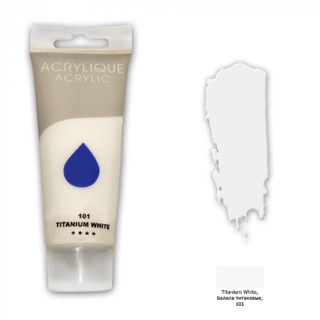 Краска акриловая Memory professional 75 мл Белила титановые