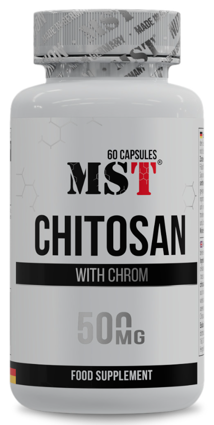 Хитозан с хромом MST Chitosan with Chrom 500 мг 60 капсул Хитозан с хромом MST Chitosan with Chrom 500 мг 60 капсул