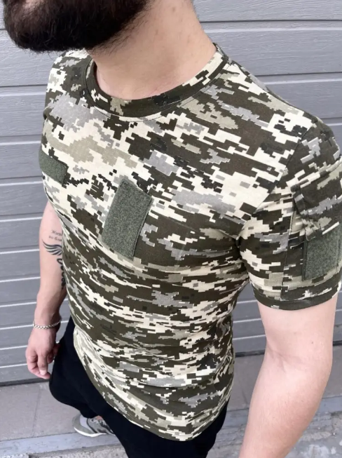 Футболка с липучками и карманом на плече M Пиксель (AN004348)