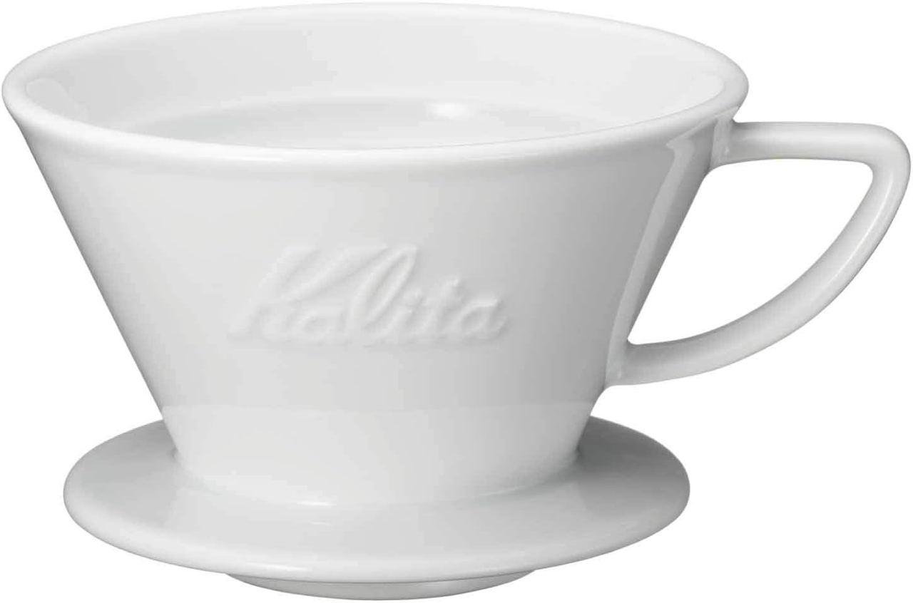 Воронка для кави Kalita Ceramic Filter Wave 185 600 мл Білий (KLC-185)