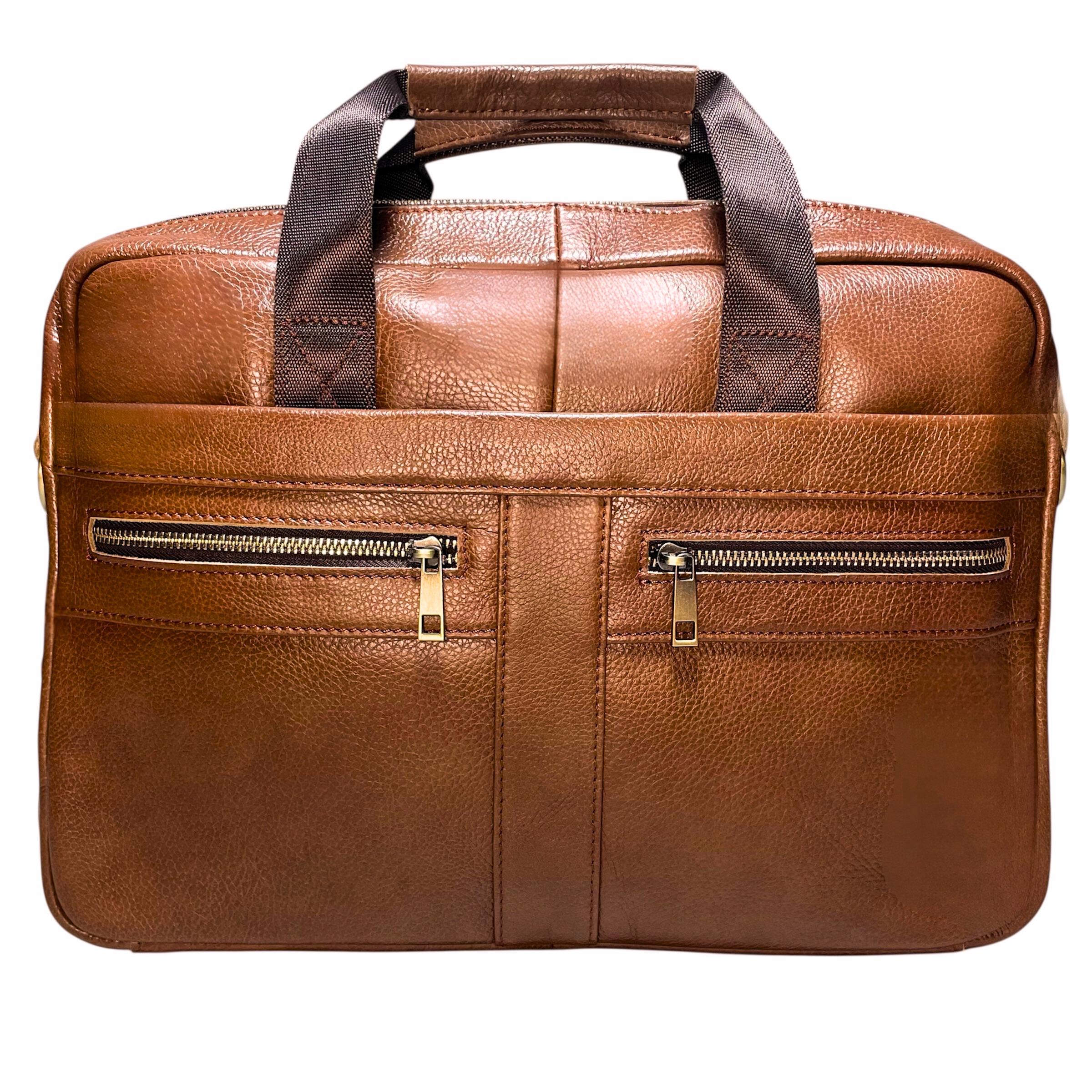 Портфель чоловічий Lorian з натуральної шкіри з відділенням для ноутбуку Кавовий (LR 252019-coffee) - фото 7 Портфель чоловічий Lorian з натуральної шкіри з відділенням для ноутбуку Кавовий (LR 252019-coffee) - фото 7