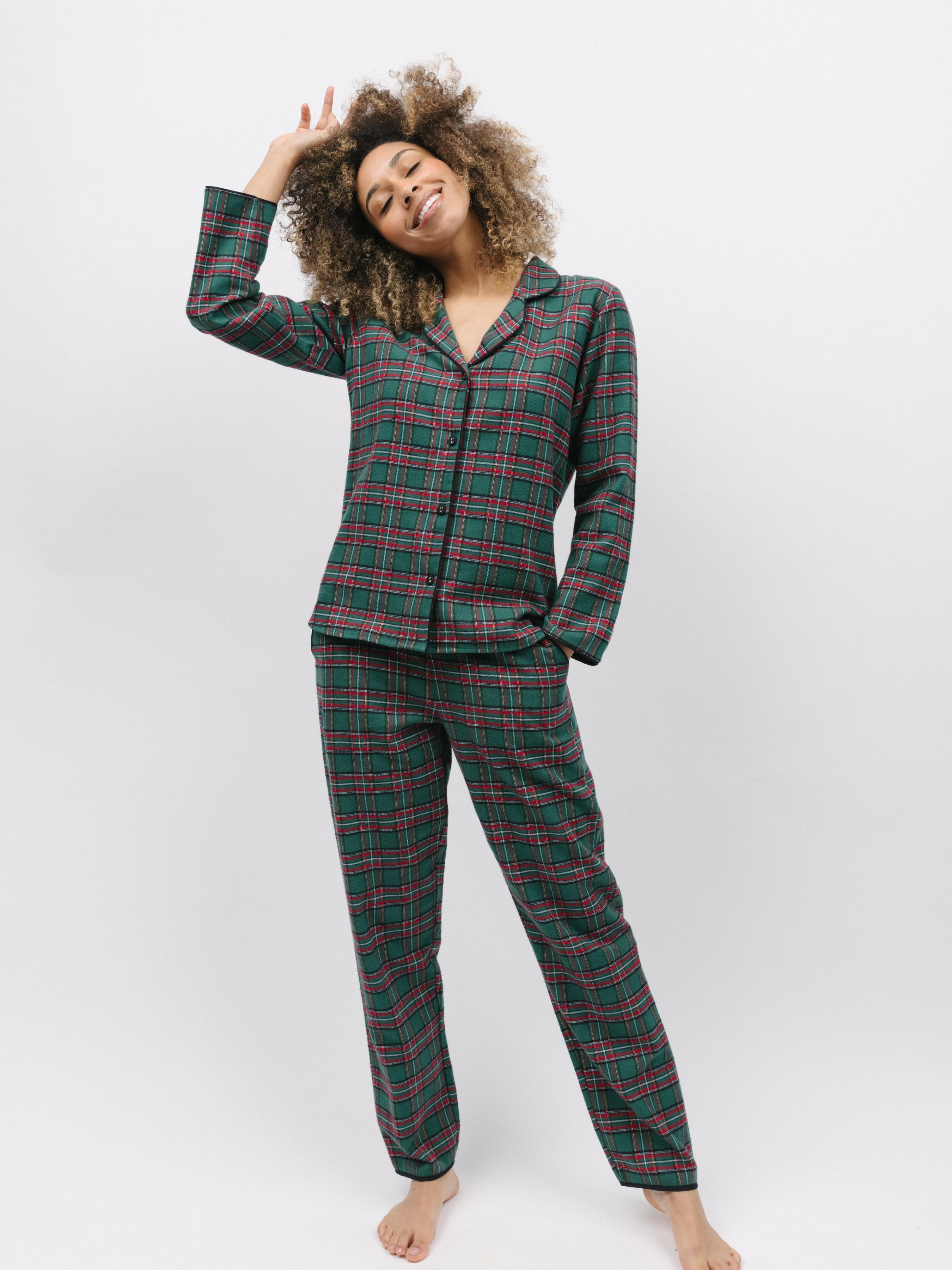 Пижама женская CYBERJAMMIES Whistler 9840-9841 18/2XL Зеленый в клетку (5051877465404) - фото 2