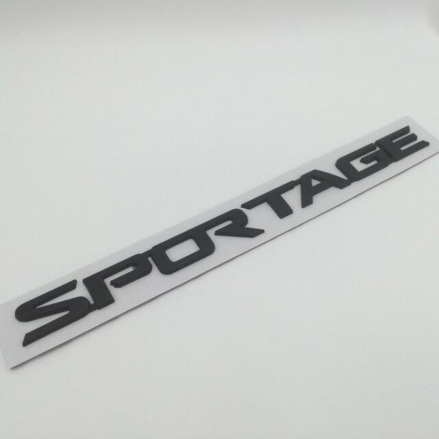 Емблема напис Sportage KIA Чорний матовий (1730471905)