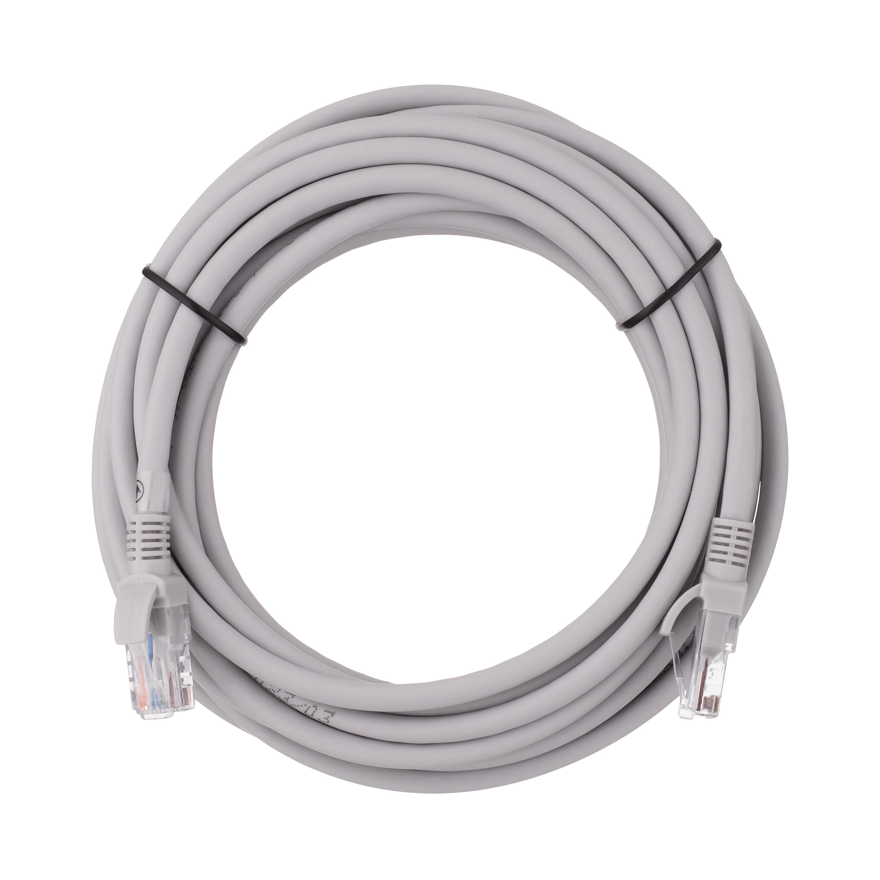 Патч-корд 2E Cat. 6 UTP 26AWG RJ-45 7/0.16 Cu LSZH 5 м Сірий (2E-PC6CU-UTP5LSZH-GRY) - фото 1