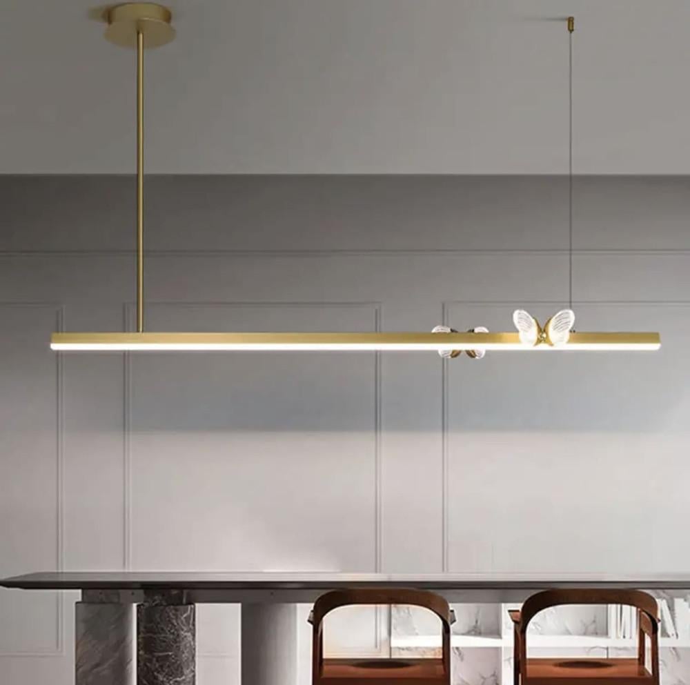 Люстра світлодіодна із метеликами Золотий (D 1201L) - фото 3 Люстра світлодіодна із метеликами Золотий (D 1201L) - фото 3