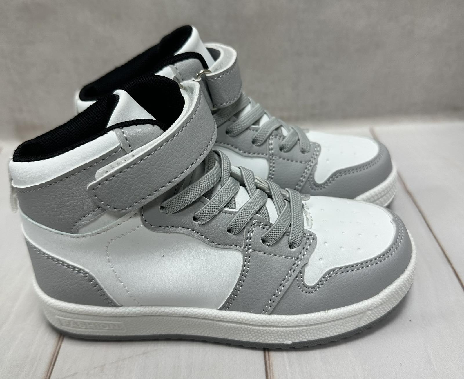 Кросівки-хайтопи дитячі Kimbo air р. 28 17,5 см Білий/Сірий - фото 6