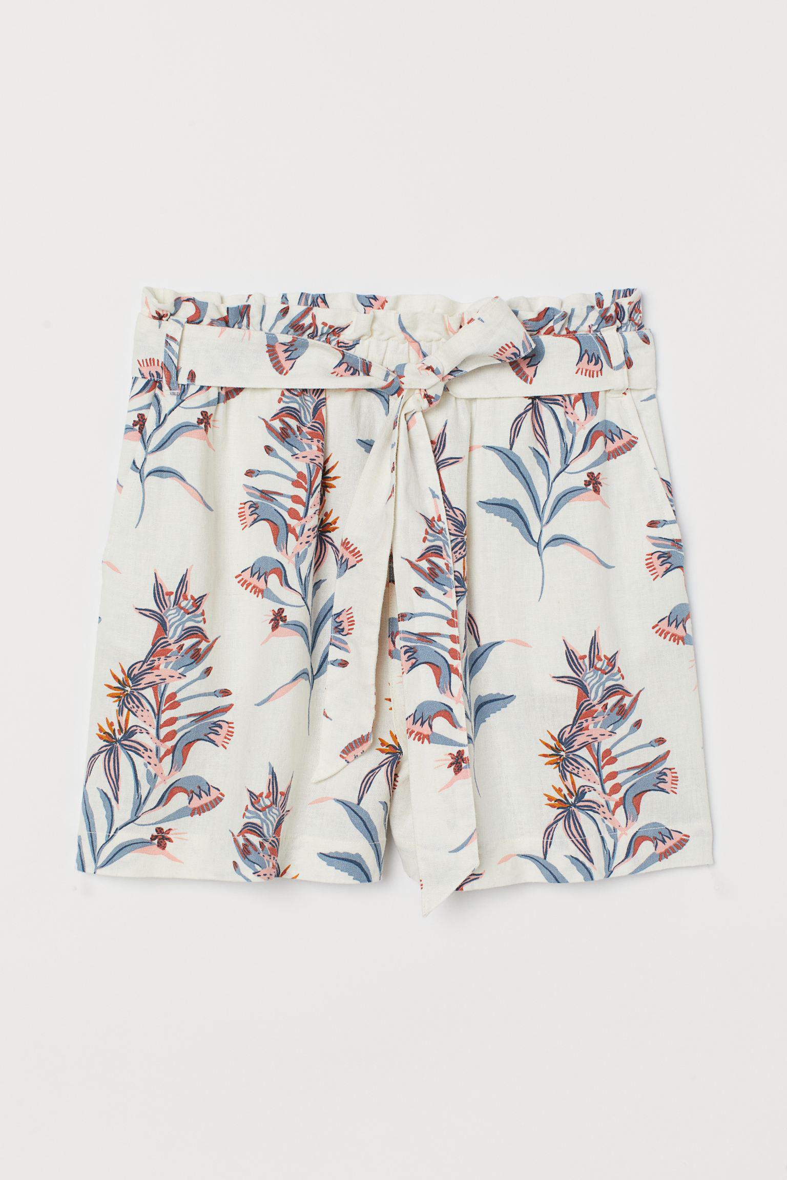 Шорты льняные р. 36 Белый (8170191Alog)