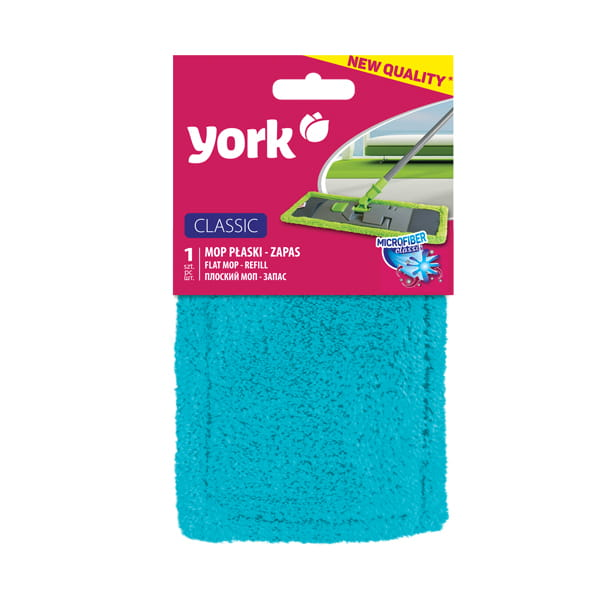 Запаска-МОП для швабри York Classic з мікрофібри Бірюзовий