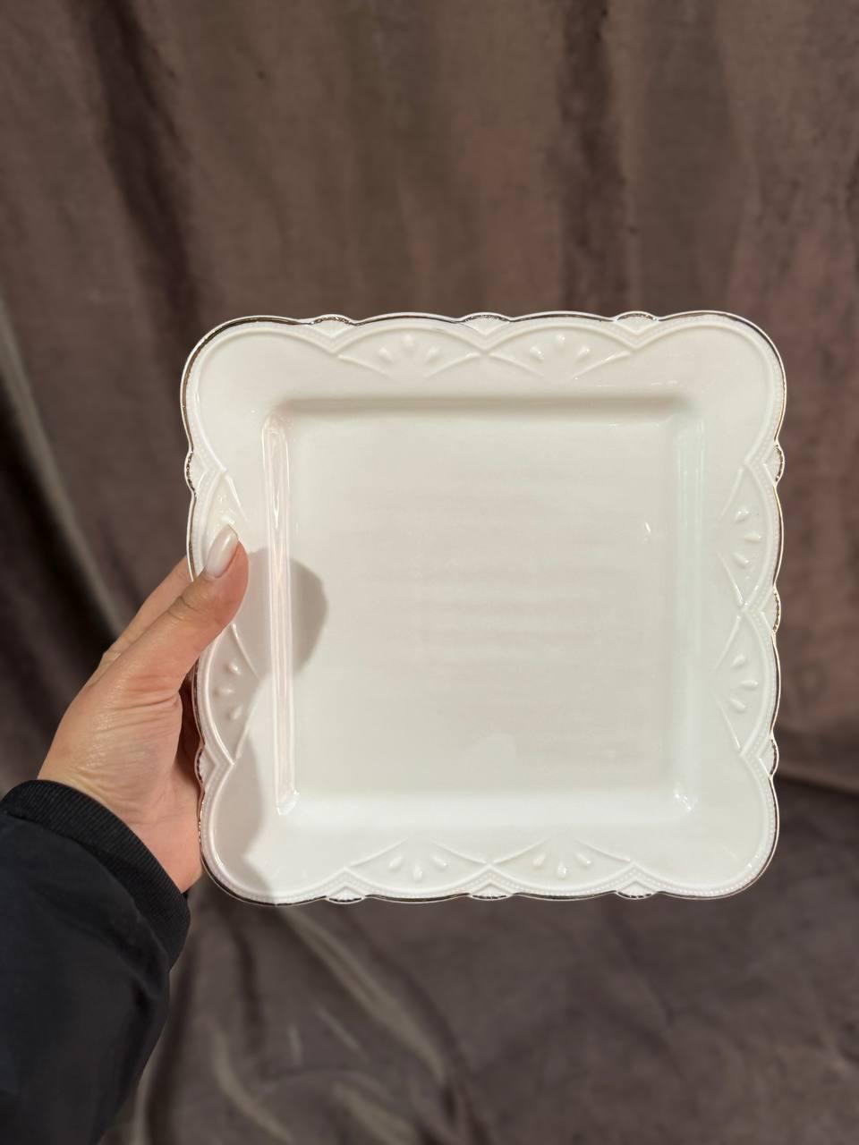 Тарілка десертна YIWU HP-20-33 керамічна 20 см Білий (HP-20-33) - фото 3 Тарілка десертна YIWU HP-20-33 керамічна 20 см Білий (HP-20-33) - фото 3