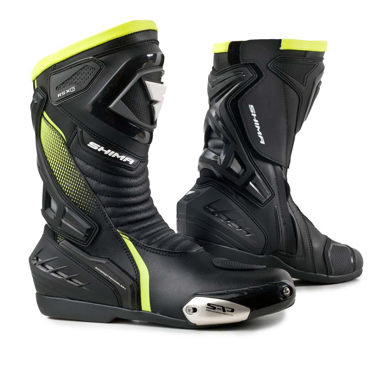 Мотоботы SHIMA RSX-6 р. 43 Black/Yellow (27568)