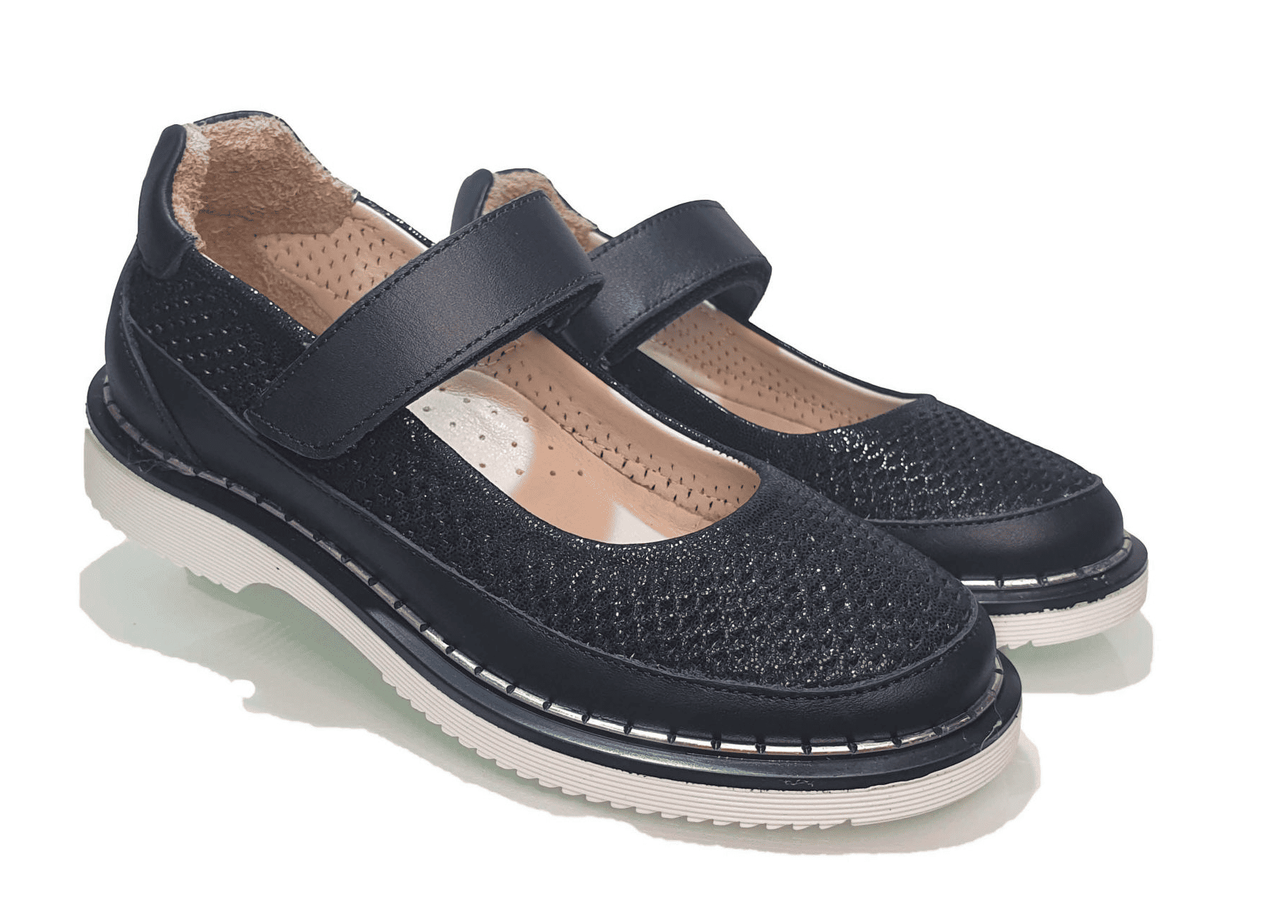 Туфли для девочки ортопедические Minicolor 010.02 р. 38 24 см Черный (4307388636)