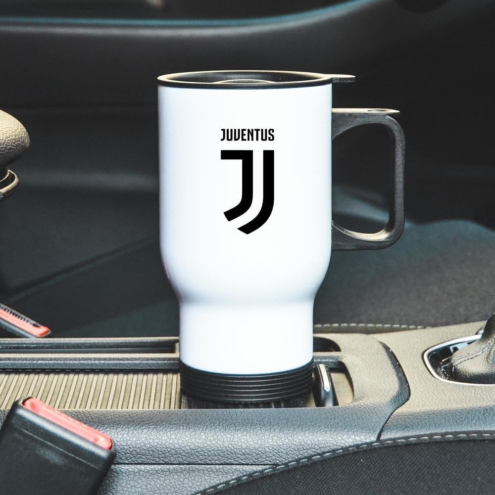 Термокружка автомобильная с логотипом футбольного клуба Ювентус 450 мл Белый (22802505)