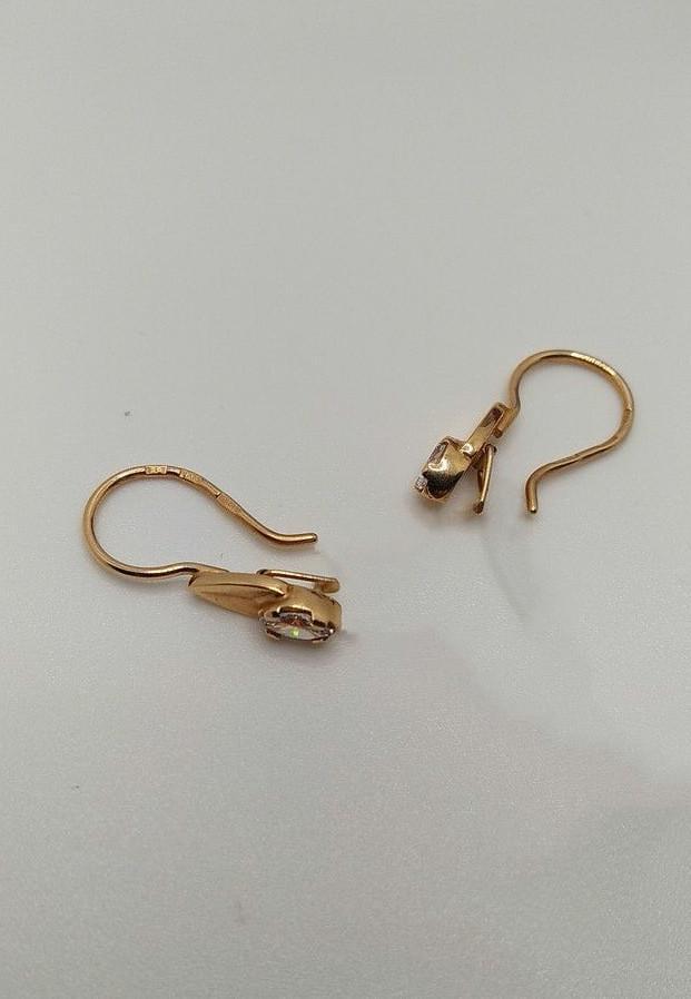 Серьги петли золото 585° 1,67 г (1802570)